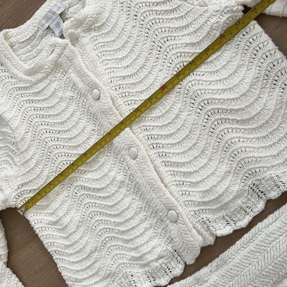 House of Harlow 1960 Crochet Sweater and Shorts Set Medium Large - Picture 12 of 13